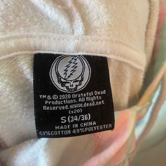 ❌SOLD❌ 💒 GRATEFUL DEAD HOODIE UNISEX TIE DYE SMALL - Picture 4 of 4
